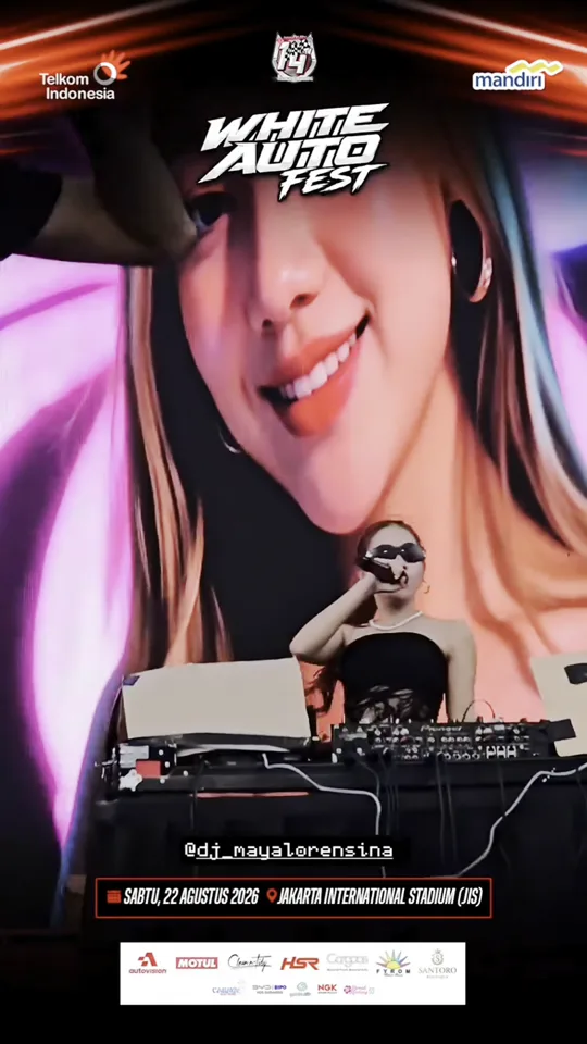 DJ Maya Lorensina at White Auto Fest, Jakarta International Stadium